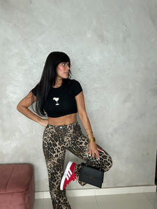 Animal print pants