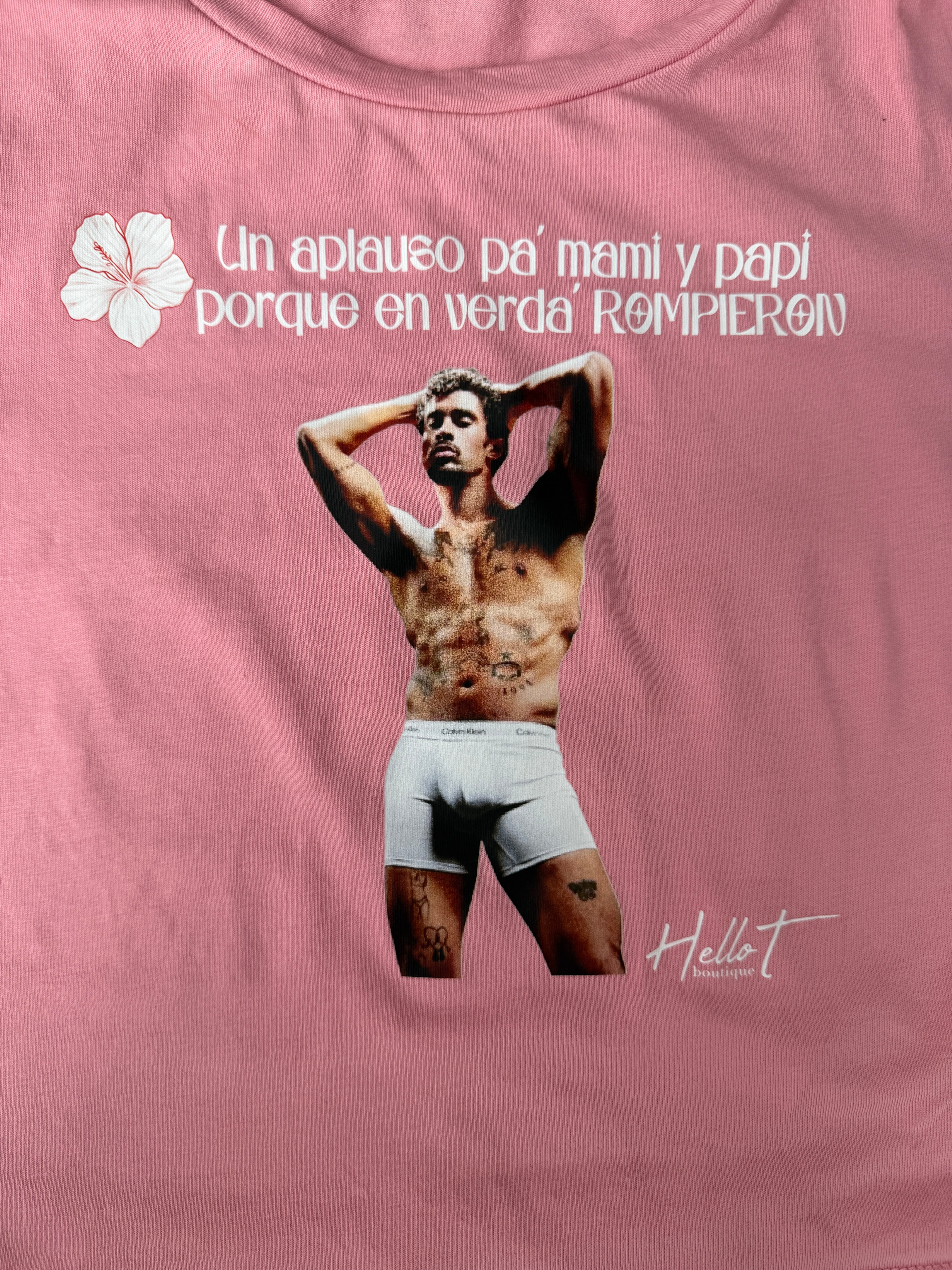 Bad Bunny pink shirt 🐰