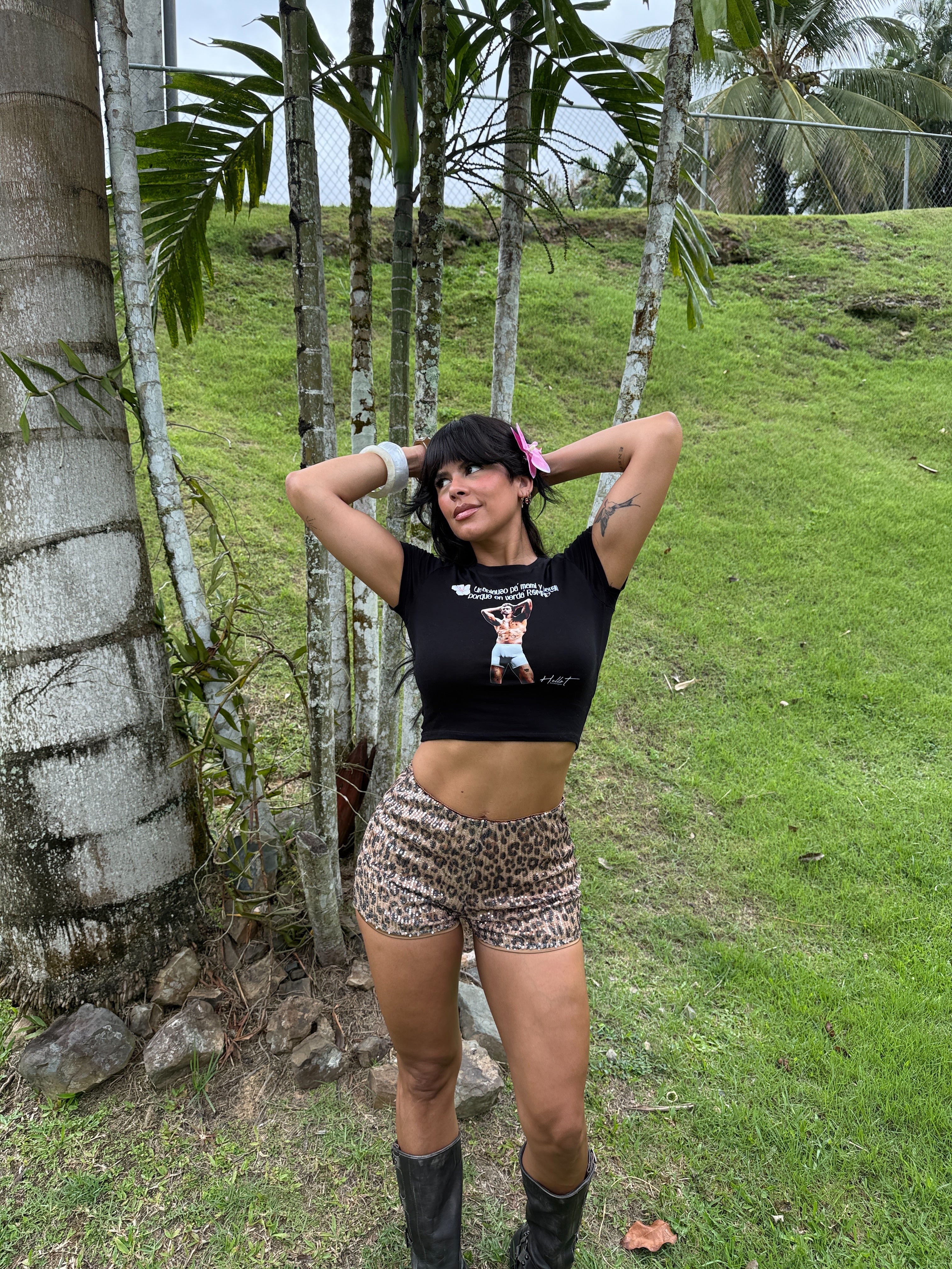 Bad Bunny black  shirt 🪩