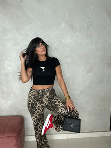 Animal print pants